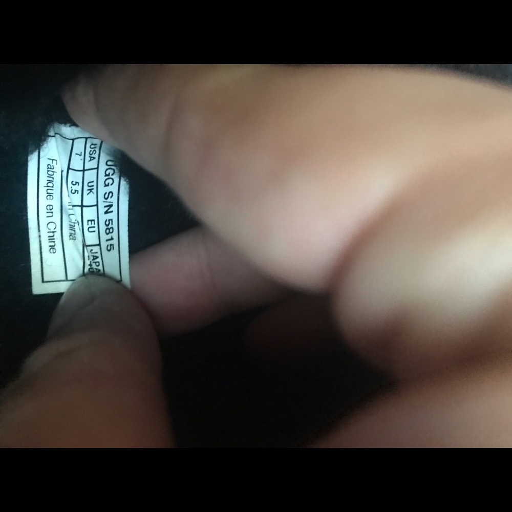 Ugg boots black tall. 7 US. - Picture 6 of 6